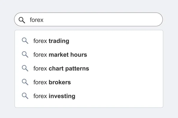Forex Trading Topics Search Results Foreign Exchange Forex Concept Online — Stock Vector