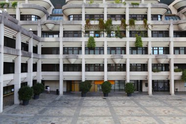 LINZ, AUSTRIA - AUGUST 1, 2022: City hall building in Linz, Austria. Linz is the 3rd largest city in Austria.