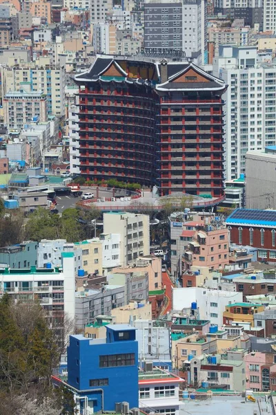 대한민국 2023년 27일 영주동에 4성급 코모도어 호텔과 부산의 — 스톡 사진