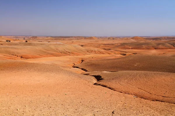 Agafay Woestijn Landschap Buurt Van Marrakech Marokko — Stockfoto