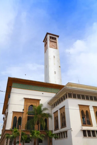 摩洛哥卡萨布兰卡的维拉亚大楼 这座历史建筑是市政厅 Hotel Ville 的所在地 — 图库照片