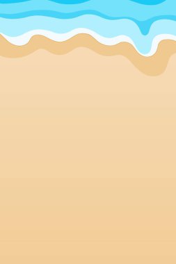 Plaj manzarası. Copyspace ile yaz kumlu plaj arka planı.