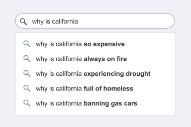 Kaliforniya konsepti - California hakkında sorular. Komik arama motoru önerileri ve sonuçları.