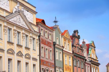 Polonya'da Poznan şehri. Büyük Polonya eyaleti (Wielkopolska). Ana meydan (Rynek).