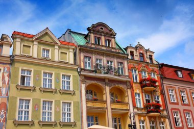 Polonya'da Poznan şehri. Büyük Polonya eyaleti (Wielkopolska). Ana meydan (Rynek).