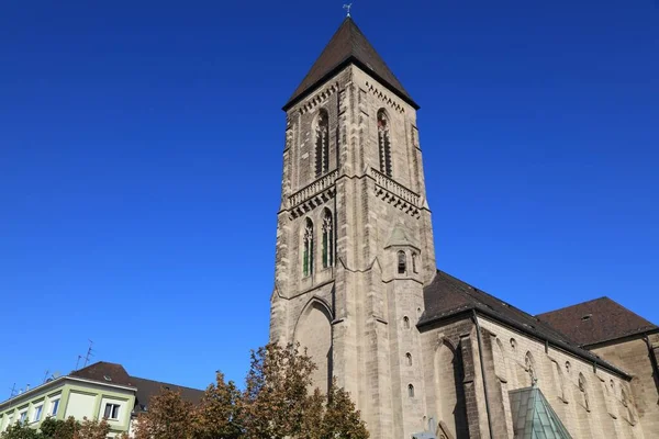 Oberhausen Germania Cuore Gesù Chiesa Cattolica Tedesco Herz Jesu Kirche — Foto Stock