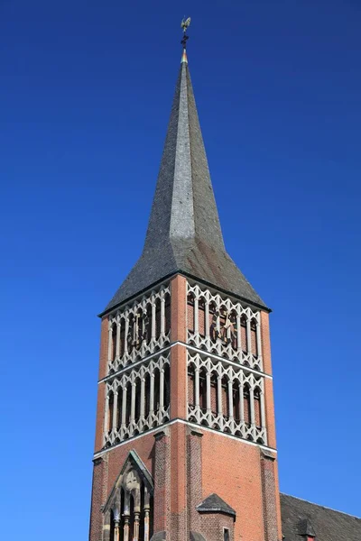 Rheydt Distrito Moenchengladbach Alemanha Igreja Católica Romana Marien Arquitetura Neogótica — Fotografia de Stock
