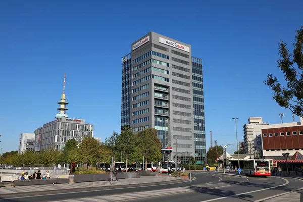 Duisburg Allemagne Septembre 2020 Immeuble Bureaux Targobank Duisburg Allemagne Banque — Photo