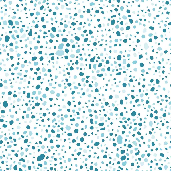 Irregular Spots Fashion Print Chaotic Dots Blobs Seamless Fashion Texture — Stock Vector