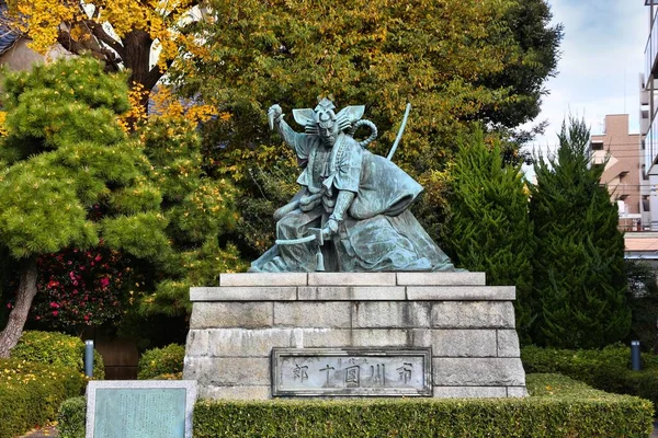 Tokio Japón Noviembre 2016 Estatua Ichikawa Danjuro Legendario Actor Teatro — Foto de Stock