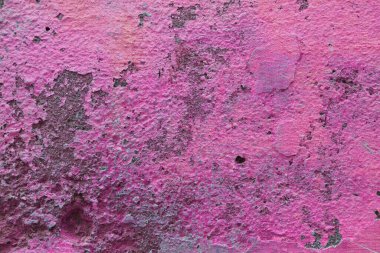 Grunge kaba bir arka plan. Sıkıntılı pembe beton duvar eski dokusu. Merhaba..