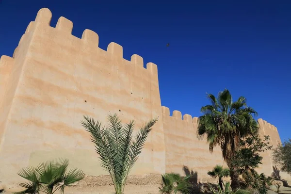 Stadsmuren Palmbomen Taroudant Stad Marokko — Stockfoto