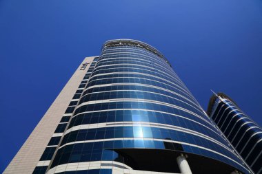 SEOUL, Güney Kore - 8 Nisan 2023: Seul şehir merkezindeki Seul Şehir Kulesi ofis binası.