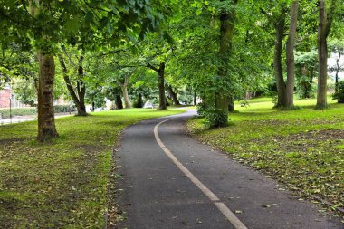 Woodhouse Moor city park in Leeds, UK. clipart