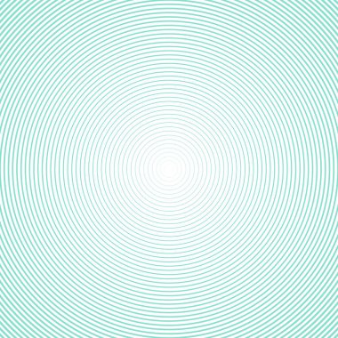 Mavi çember, dinamik çizgi deseni. Posterler ya da sosyal medya içeriği için eşmerkezli daireler minimum arkaplan tasarımı. Beyaz desende Teal mavisi.