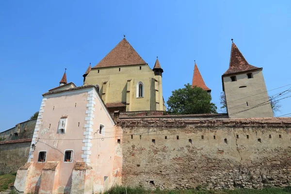 Transilvanya bölgesinde Romanya'nın biertan. Sakson müstahkem kilise Transilvanyalılar - UNESCO Dünya Miras Listesi.