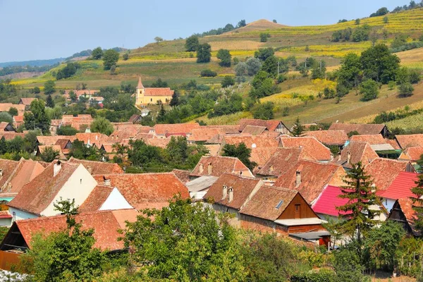 Romanya kırsal. Transilvanya bölgesinde Biertan Köyü.