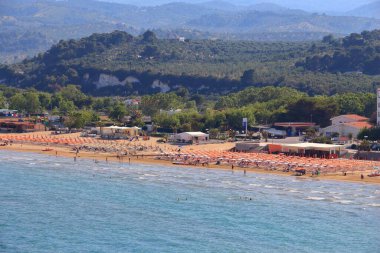 Gargano Milli Parkı İtalya - Pizzomunno Vieste Beach'de.