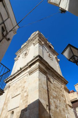 Vieste, İtalya - Gargano Yarımadası 'ndaki eski kasaba. Azize Meryem 'in müşterek Katedrali.