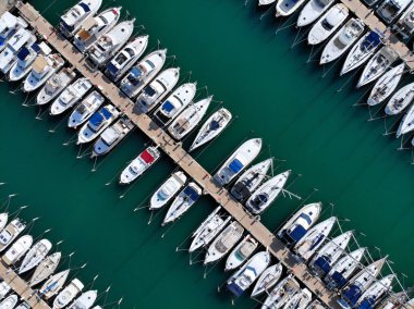 Marina Grande-Motte, Fransa 'da. Fransa 'nın Herault departmanında yelken altyapısı.