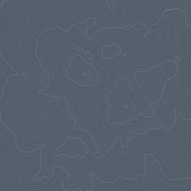 Topografik harita vektör çizimi. Hayali dağ yüksekliği çizgileri. Klasik stil topo çevre haritası arkaplanı.
