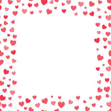 Kalp şekli sınırı. Sevgililer Günü anlaşmaları ya da teklifleri sosyal medya paylaşımı için kare tasarımı mükemmel.