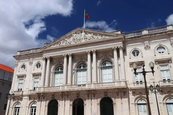 Lisbon City Hall Португальский Camara Municipal Lisboa Ориентир Лиссабоне Португалия — стоковое фото
