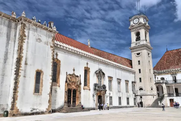 Coimbra Portugália 2018 Május Emberek Meglátogatják Coimbra Egyetemet Portugáliában Egyetem — Stock Fotó