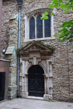 Bishopsgate 'deki St. Helen Kilisesi. Londra Şehri, İngiltere.