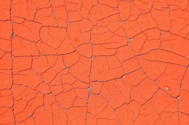 Kırmızı çatlak boya yıpranmış arka plan. Grunge boya dokusunu soyuyor. Retro biçimi yüksek çözünürlük arkaplanı.