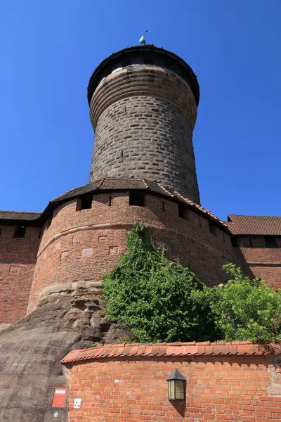 Nuremberg Castle - medieval Sinwell Tower. Landmark in Germany.