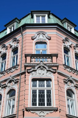 Bottrop şehri, Almanya. Eski kasaba yenilenmiş mimari.