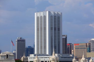 KUALA LUMPUR, MALAYSIA - MARCH 17, 2024: Dayabumi Complex office building in downtown Kuala Lumpur city. It is owned by KLCC Property Holdings (a member of Petronas). clipart