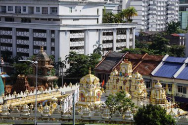 Malezya 'nın Kuala Lumpur bölgesinde bulunan Brickfield' daki Sri Maha Muneswarar Tapınağı.