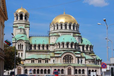 Bulgaria - Sofia Cathedral of St. Alexander Nevsky. Balkan landmarks. clipart