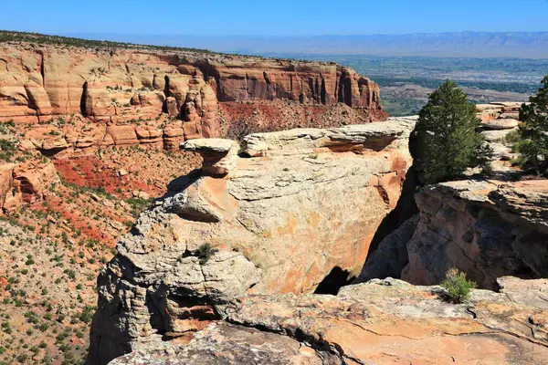 stock image Cold Shivers Point in Colorado National Monument. Colorado landscape. American nature.