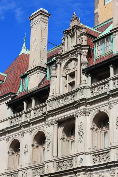 stock image New York old architecture - Gertrude Rhinelander Waldo House, a French Renaissance revival mansion. Registered NYC Landmark.