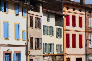 Lombez kasabası Gers Bölümü, Fransa. Küçük Fransız kasabası.