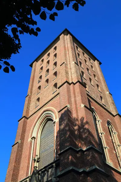 Almanya 'nın Wuppertal şehri. Barmen bölgesinde Aziz Antonius Kilisesi (Kirche St. Antonius).