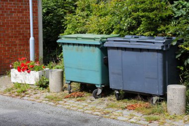 Norveç 'in Haugesund şehrindeki belediye çöplükleri..