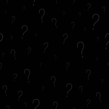 Soru işaretleri ince, pürüzsüz desen. Çevrimiçi araştırma ya da sınav için vektör soru arkaplanı. Siyah renkte gri.