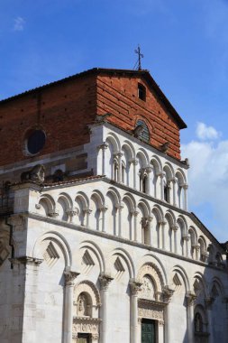 Romanesque church of Santa Maria Forisportam in Lucca, Italy. clipart