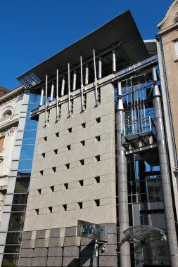 BELGRAD, SERBIA - 15 Ağustos 2012: Zepter Uluslararası şirket binası Belgrad, Sırbistan.