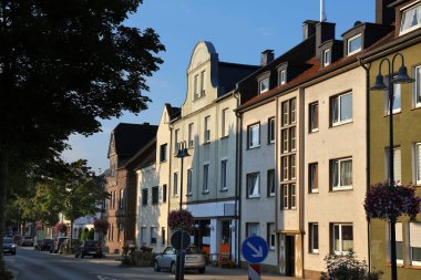 Holzwickede, Almanya 'da Unna iline bağlı. Şehir sokak manzarası.