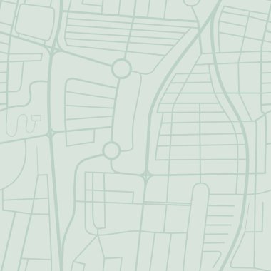 Şehir haritası vektör çizimi. Şehir haritası geçmişi. Şehir karayolu ağ vektörü pürüzsüz desen yeşil gri.