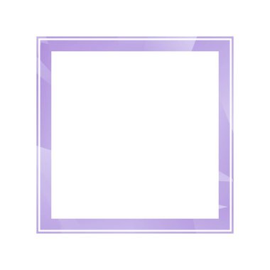 Modern izole edilmiş geometrik stil iş sınırları. İçerik içi boş mor çerçeve.