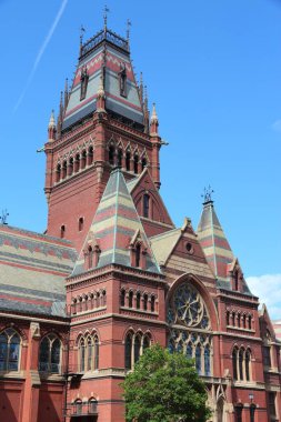 Harvard Üniversitesi - Anma Salonu. Cambridge, Massachusetts 'te üniversite mimarisi (ABD).