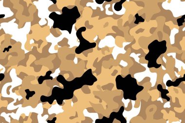 Kamuflaj deseni. Askeri kamuflaj moda tasarımı. Ordu çöl kamuflaj geçmişi.