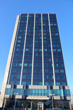 SOSNOWIEC, POLAND - 9 Mart 2015: Sosnowiec 'teki Silezya Üniversitesi' nde Toprak Bilimi Fakültesi (Zyleta binası).