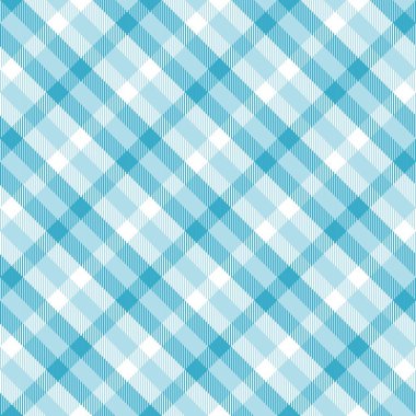 Mavi beyaz şablon. Kusursuz vektör kumaşı. Masa örtüsü, battaniye, mutfak örtüsü ya da sıradan moda baskı tasarımı. İşaretli arkaplan.